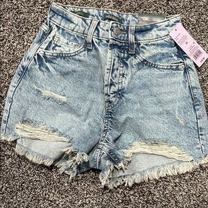 Wild Fable Distressed Light Blue Jean Shorts